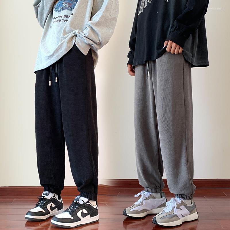 Men's Pants Man Casual Tie Leg Straight Corduroy Solid Color Oversize Trousers Warm Korean Streetwear, Black
Men's Pants Man Casual Tie Leg Straight Corduroy Solid Color Oversize Trousers Warm Korean Streetwear, Black