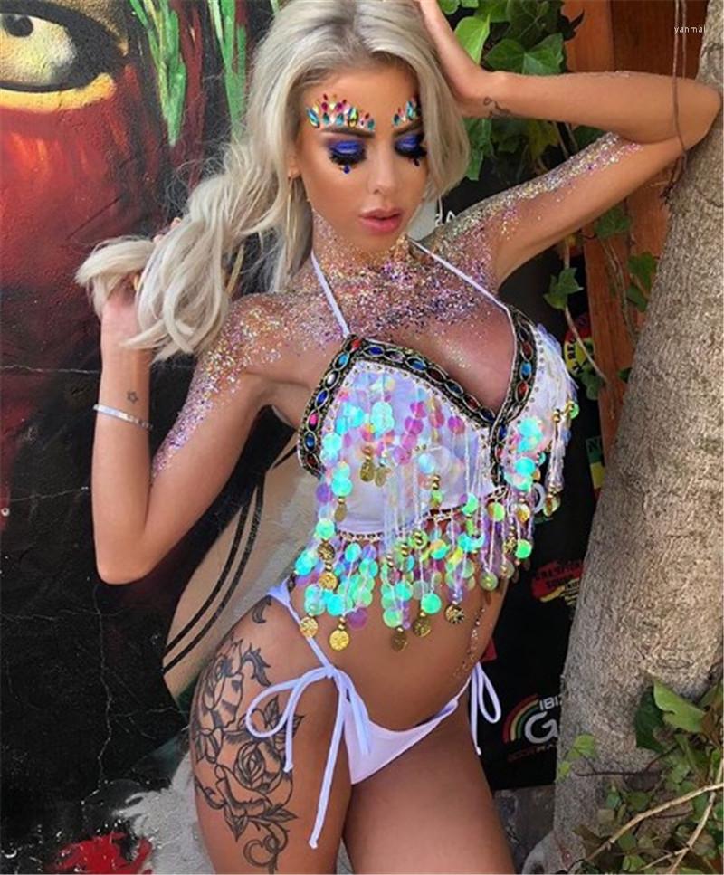 Women's Tanks Hirigin Fashion Women Mini Backless Vest Color Tassel Sequin Sling For Dance Performance Party Clothing
Women's Tanks Hirigin Fashion Women Mini Backless Vest Color Tassel Sequin Sling For Dance Performance Party Clothing