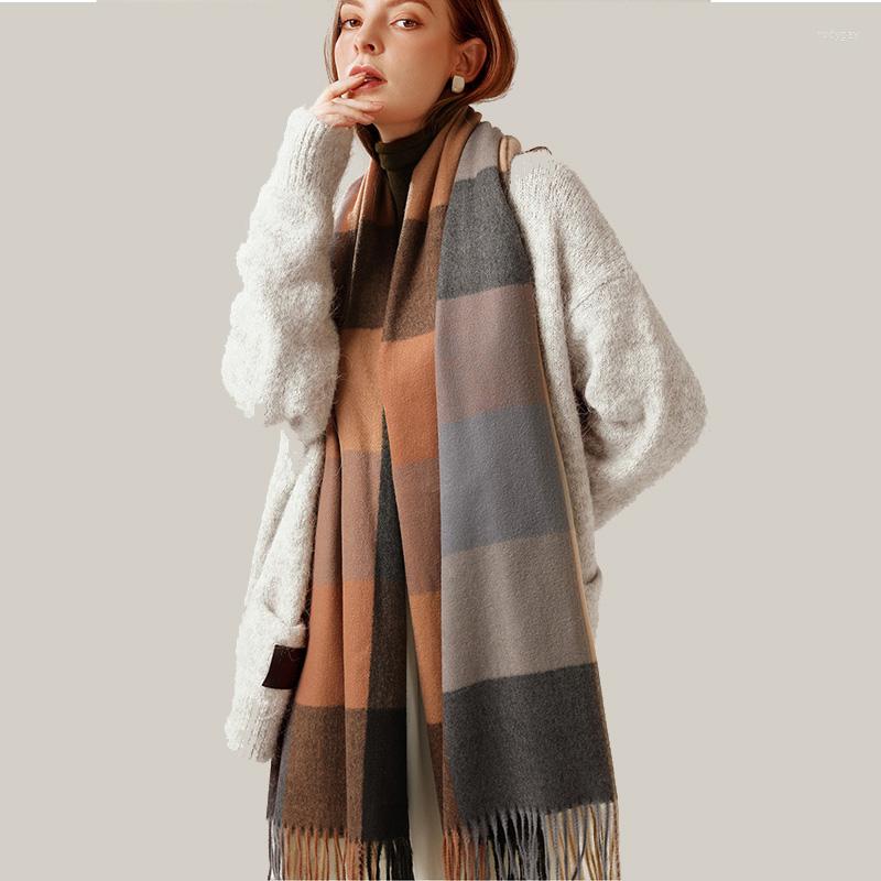 Scarves Women Scarf Autumn Winter Imitation Cashmere Plaid Muffler Luxury Lady Wide Lattices Long Shawl Temperament Tassel Warm
Scarves Women Scarf Autumn Winter Imitation Cashmere Plaid Muffler Luxury Lady Wide Lattices Long Shawl Temperament Tassel Warm