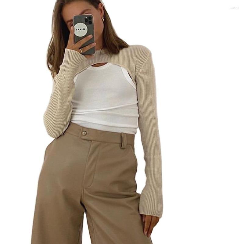 Women's Sweaters 2022 Spring Summer Knitted Crop Tops Women Long Sleeve O-neck Pullover Sweater Solid Chic Fashion Short Knitwear Top, Apricot
Women's Sweaters 2022 Spring Summer Knitted Crop Tops Women Long Sleeve O-neck Pullover Sweater Solid Chic Fashion Short Knitwear Top, Apricot