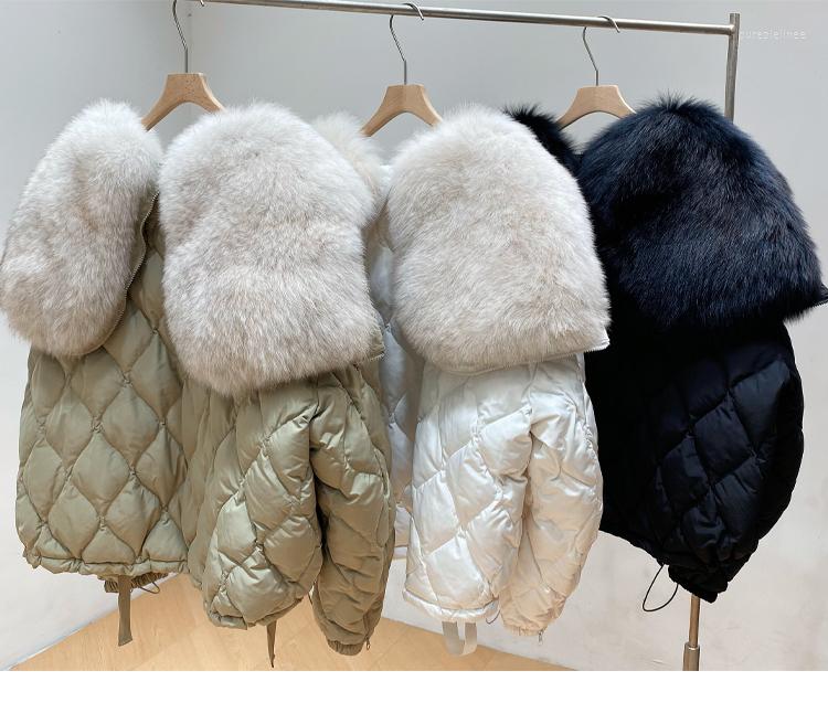 Women' Down 2022 Winter Women Large Real Fur Collar 90% White Duck Jacket Snow Parkas Female Loose Style Puffer Warm Coat
Women' Down 2022 Winter Women Large Real Fur Collar 90% White Duck Jacket Snow Parkas Female Loose Style Puffer Warm Coat