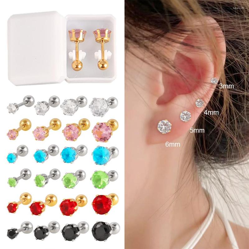 Stud Earrings 2pcs Stainless Steel Earring Zircon Small For Women Child Round Jewelry Men Ear Piercing
Stud Earrings 2pcs Stainless Steel Earring Zircon Small For Women Child Round Jewelry Men Ear Piercing