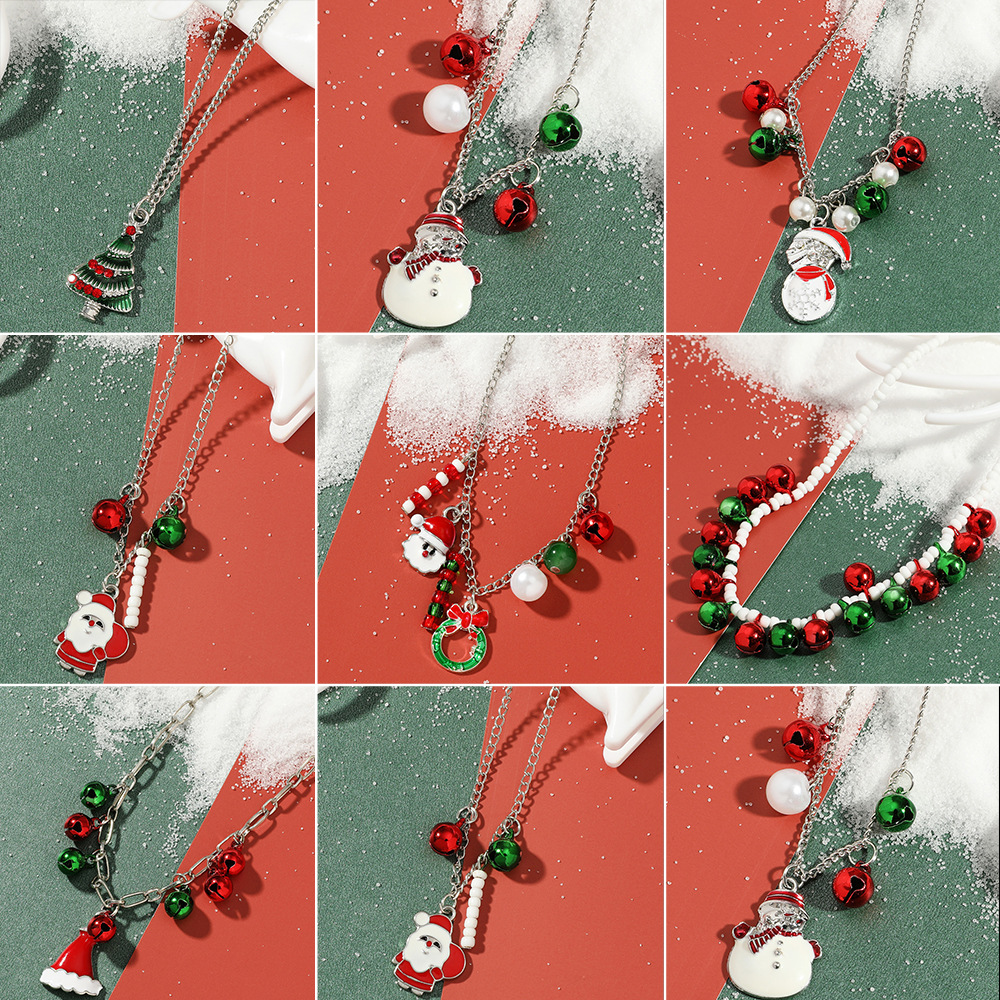 2022 Christmas Santas Claus Pendant Necklace for Women Xmas Party Jewelry Gifts Pearl Snowflake Chain Necklaces
2022 Christmas Santas Claus Pendant Necklace for Women Xmas Party Jewelry Gifts Pearl Snowflake Chain Necklaces