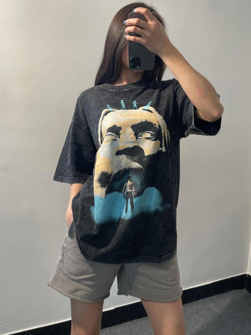 Women's T Shirts European And American Loose T-shirt Foam Ink Printing Street Washing Men's Women's Same TEE, Black
Women's T Shirts European And American Loose T-shirt Foam Ink Printing Street Washing Men's Women's Same TEE, Black