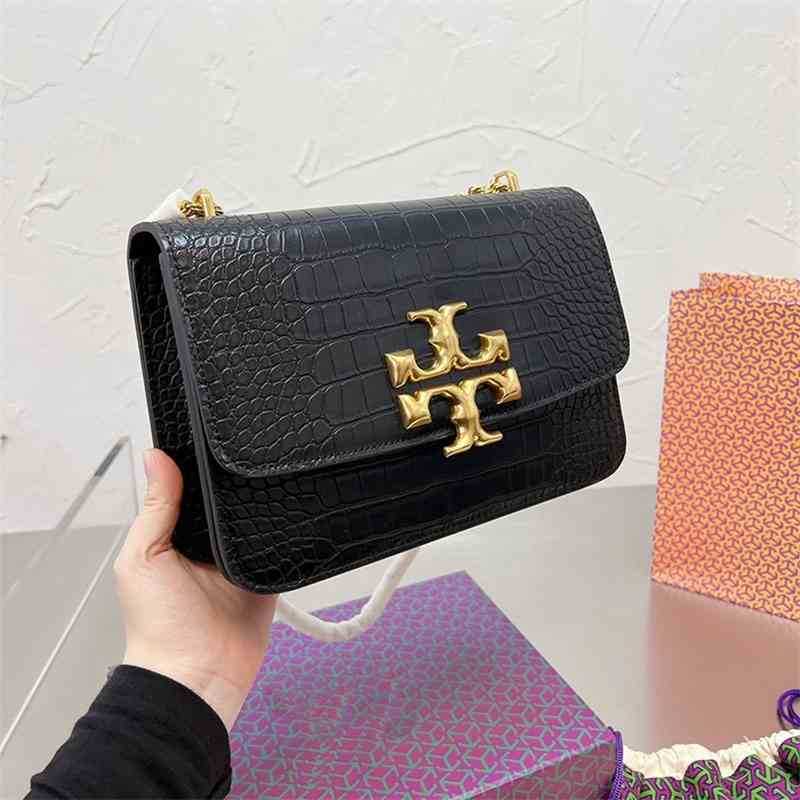 Burchs 2022 Handbags Designer Torys Women's Bag Eleanor Crocodile Tofu Single Chain Gold Brick Organ Shoulder Crossbody, White
Burchs 2022 Handbags Designer Torys Women's Bag Eleanor Crocodile Tofu Single Chain Gold Brick Organ Shoulder Crossbody, White