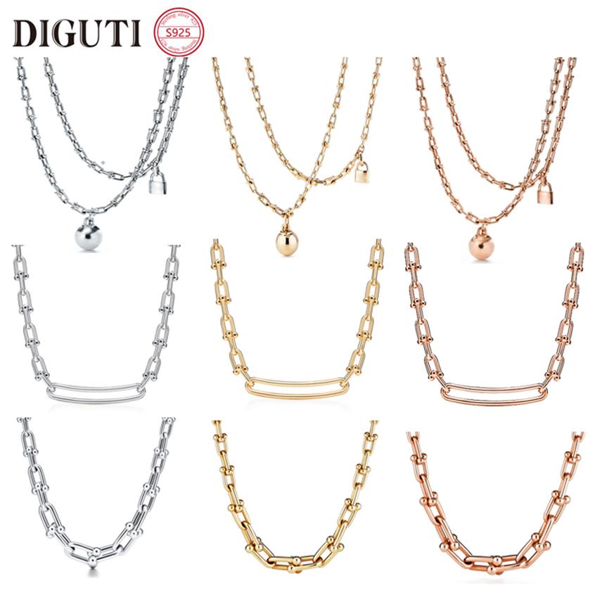 tiff Women's Sterling Silver Necklace 925 Hardwear Series Chain Link Talisman Small U-Type Luxury Brand Jewelry282L
tiff Women's Sterling Silver Necklace 925 Hardwear Series Chain Link Talisman Small U-Type Luxury Brand Jewelry282L