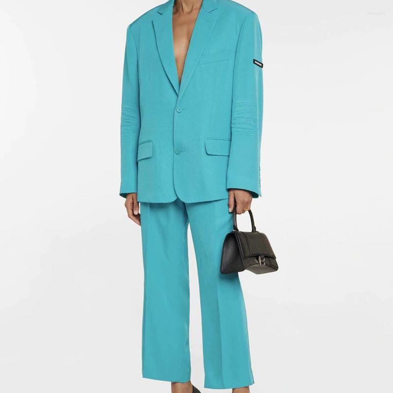 Women's Two Piece Pants High Quality Autumn Pleated Profile Shoulderpad Blazer Big Name Women's Waist Straight Solid Color Casual, Beige
Women's Two Piece Pants High Quality Autumn Pleated Profile Shoulderpad Blazer Big Name Women's Waist Straight Solid Color Casual, Beige