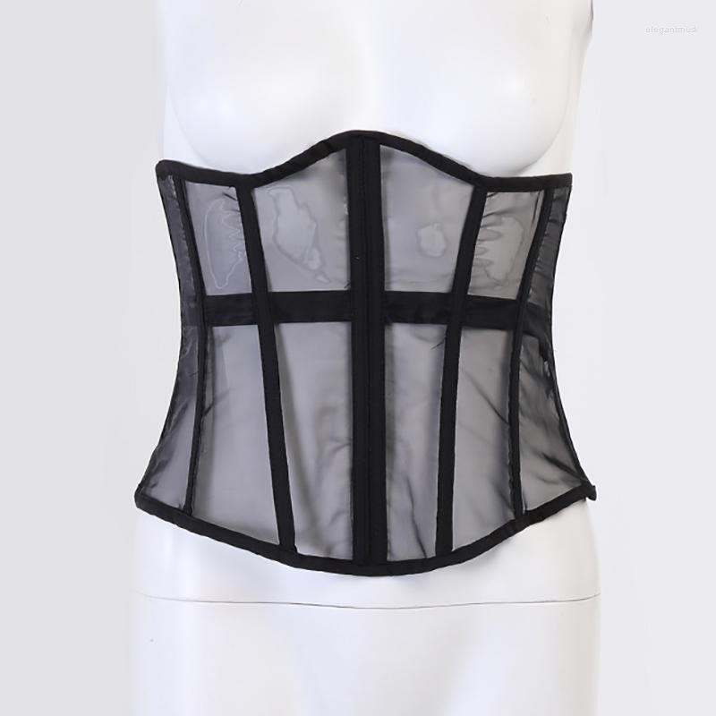 Belts Women Black Beige White Sexy Mesh Stretchy Corset Belt Goth Vintage See Through Girdle Waistband Breast Supporting Cummerbunds
Belts Women Black Beige White Sexy Mesh Stretchy Corset Belt Goth Vintage See Through Girdle Waistband Breast Supporting Cummerbunds