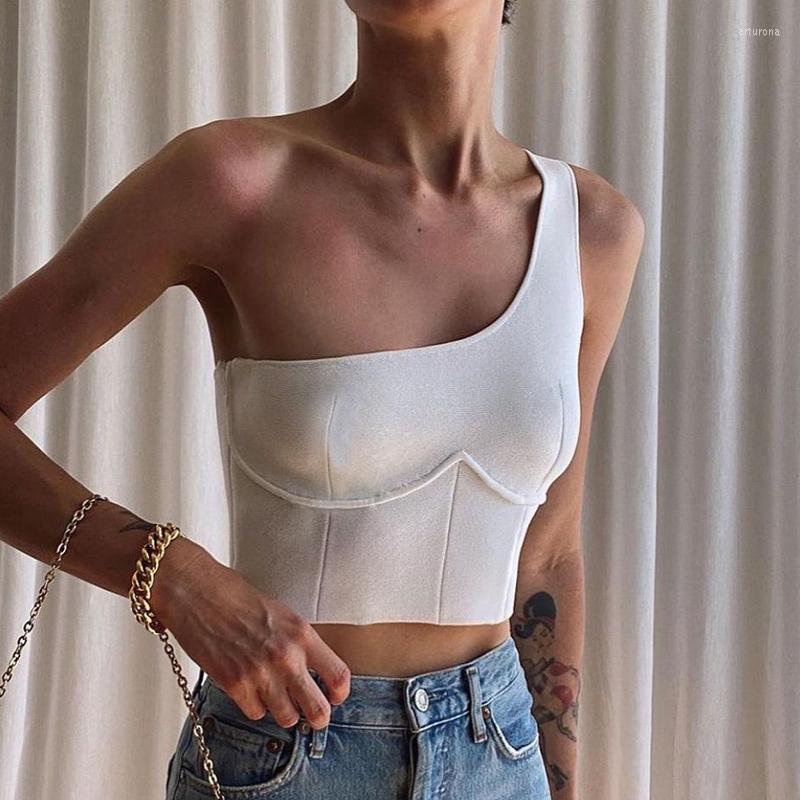 Women' Tanks 2022 Style Women Summer Crop Tops Solid Color One Shoulder Sleeveless Tight-Fitting Tank For Girls, Black
Women' Tanks 2022 Style Women Summer Crop Tops Solid Color One Shoulder Sleeveless Tight-Fitting Tank For Girls, Black
