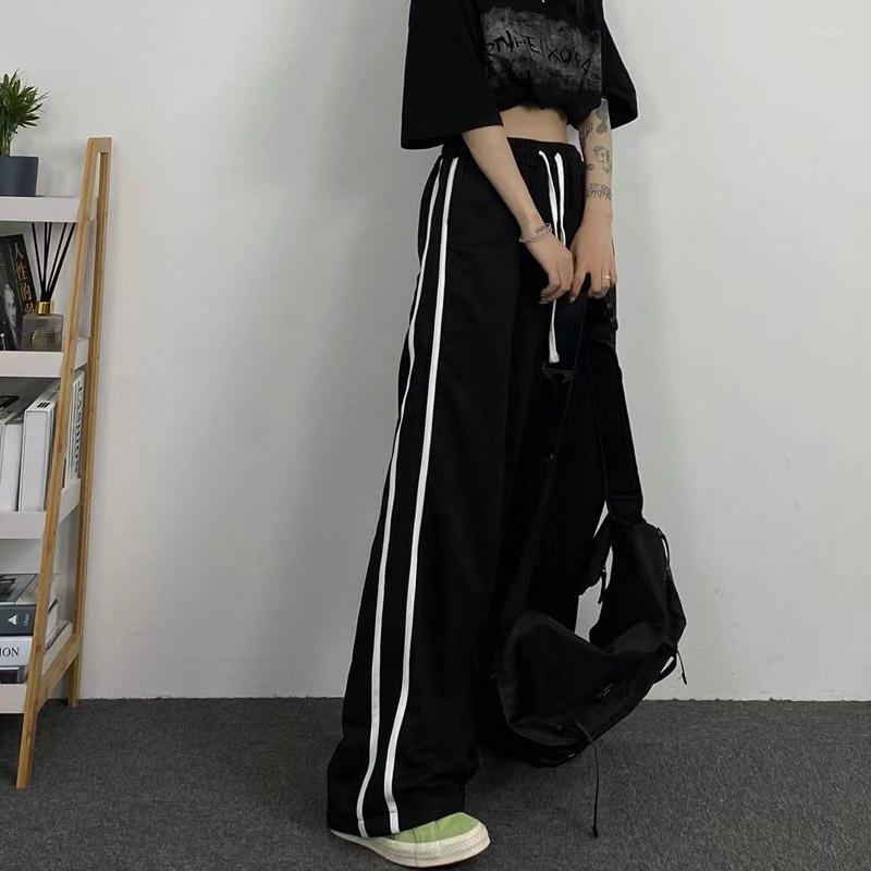 Women' Pants Japanese Oversize Harajuku Stylish Joggers Striped Trousers Wide Leg Sport Basic Women Korean Streetwear Jogging Sweatpant, Black
Women' Pants Japanese Oversize Harajuku Stylish Joggers Striped Trousers Wide Leg Sport Basic Women Korean Streetwear Jogging Sweatpant, Black