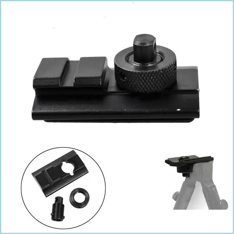 Tactical Accessories V8 Leg Adapter Mounting Seat 1 Slot Aluminum Alloy 20Mm Weaver Sling Stud Swivel Drop Delivery 2022 Sports Outdo Dhspl