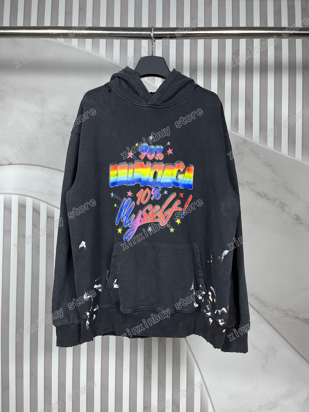 xinxinbuy Men designer Hoodie sweater DESTROYED Hand painted letter print Paris Round neck women black purple yellow XS-L, Multi
xinxinbuy Men designer Hoodie sweater DESTROYED Hand painted letter print Paris Round neck women black purple yellow XS-L, Multi
