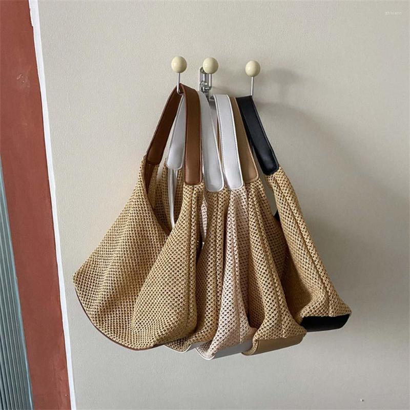 Evening Bags Creative Women Handbag Straw Mesh Underarm Large Shoulder Purse Students Simple For Girls Birthday Gifts, White
Evening Bags Creative Women Handbag Straw Mesh Underarm Large Shoulder Purse Students Simple For Girls Birthday Gifts, White