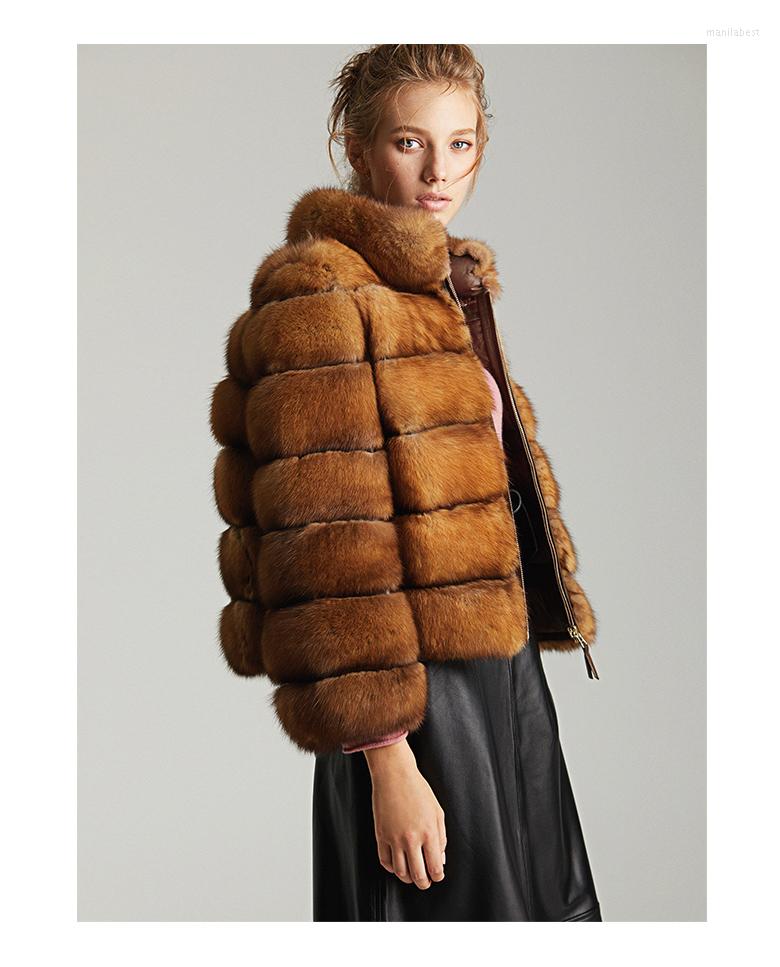 Women's Fur Arlenesain Custom 2022 Luxurious Real Sable Short Women Jacket With Zipper, Light brown color
Women's Fur Arlenesain Custom 2022 Luxurious Real Sable Short Women Jacket With Zipper, Light brown color