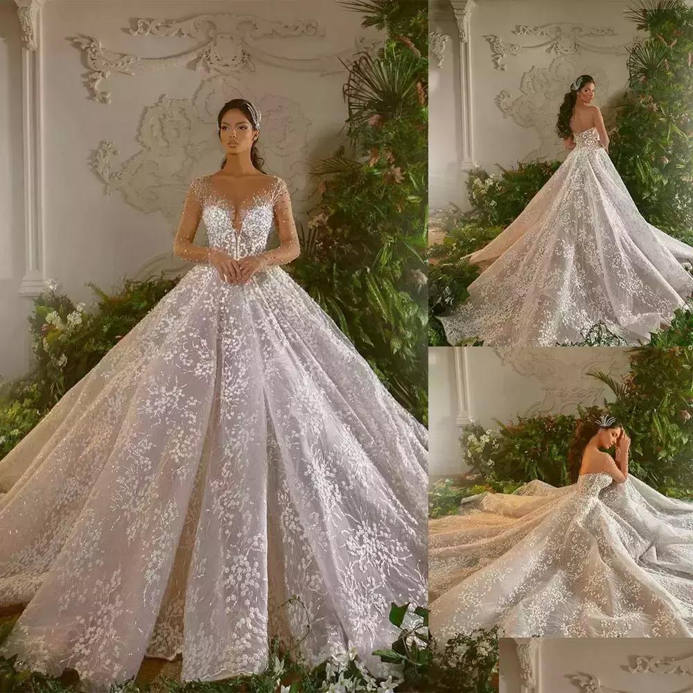Ball Gown Wedding Dresses Luxury Ball Gown Wedding Dresses Long Sleeve V Neck Lace Sequins Beaded Arabic Bridal Gowns Fl Bridegroomdh Dhito, White
Ball Gown Wedding Dresses Luxury Ball Gown Wedding Dresses Long Sleeve V Neck Lace Sequins Beaded Arabic Bridal Gowns Fl Bridegroomdh Dhito, White