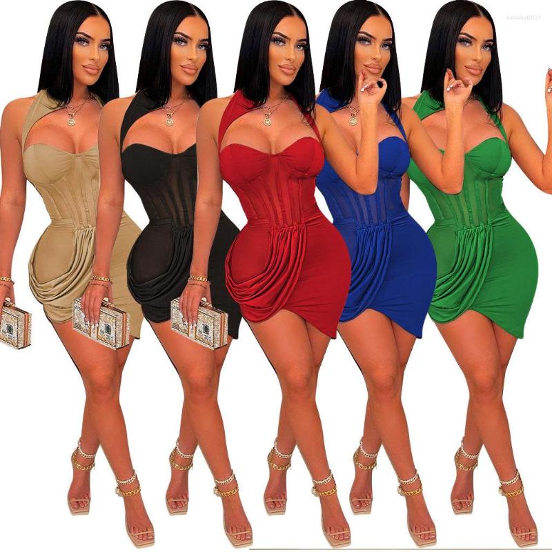 Casual Dresses Sexy Patchwork Mesh Mini Dress Summer Halter Backless Bodycon Party Women Drapped Asymmetric Sundress Night Clubwear, Blue
Casual Dresses Sexy Patchwork Mesh Mini Dress Summer Halter Backless Bodycon Party Women Drapped Asymmetric Sundress Night Clubwear, Blue