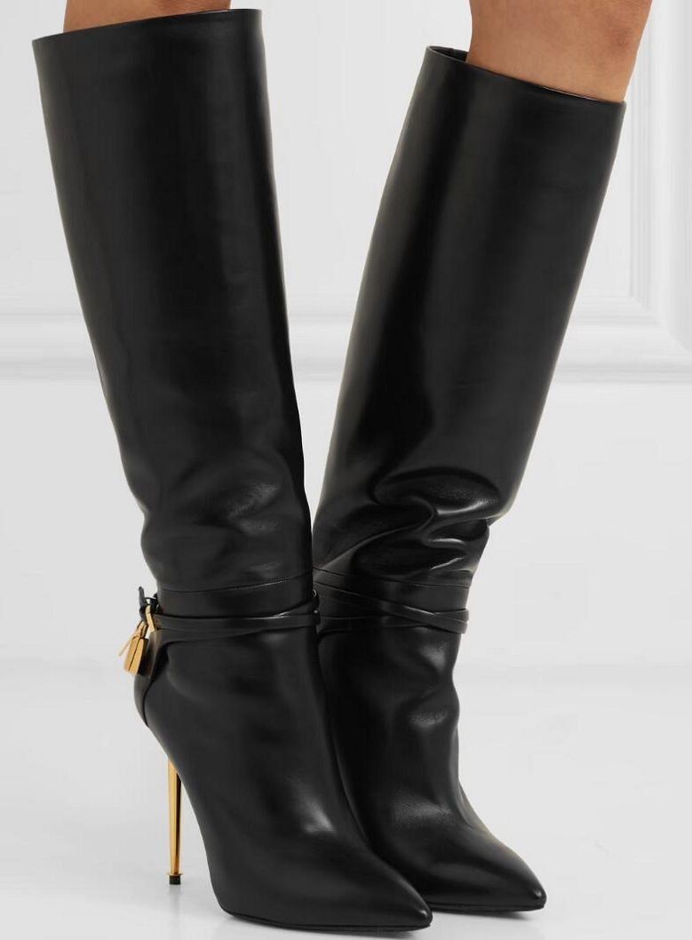 Leather Boots Booty Winter Fashion Women Long Knee Booties Fords Padlock Women Lock-And-Key Buckled Straps Design Brands Famous Party Wedding Eu35-43.Box
Leather Boots Booty Winter Fashion Women Long Knee Booties Fords Padlock Women Lock-And-Key Buckled Straps Design Brands Famous Party Wedding Eu35-43.Box