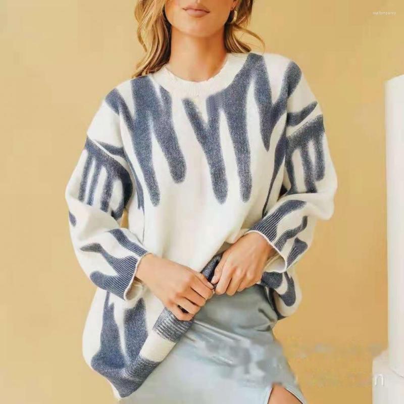 Women's Sweaters Knitwear Outerwear Elegant Striped Print Oversized Pullovers Women Winter O-Neck Loose Long Streetwear Warm, Khaki
Women's Sweaters Knitwear Outerwear Elegant Striped Print Oversized Pullovers Women Winter O-Neck Loose Long Streetwear Warm, Khaki