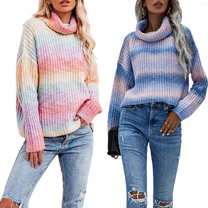 Women' Sweaters 2022 Autumn/Winter Warm Turtleneck Sweater Top Fashion Casual Color Striped Pullover Long Loose Jacket, Blue
Women' Sweaters 2022 Autumn/Winter Warm Turtleneck Sweater Top Fashion Casual Color Striped Pullover Long Loose Jacket, Blue