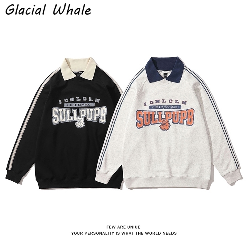 Men' Hoodies Sweatshirts GlacialWhale Large Contrasting Color Lapel Sweater Spring Hip Hop Streetwear Harajuku Couple Retro Korean Hoodie 221008, Black
Men' Hoodies Sweatshirts GlacialWhale Large Contrasting Color Lapel Sweater Spring Hip Hop Streetwear Harajuku Couple Retro Korean Hoodie 221008, Black