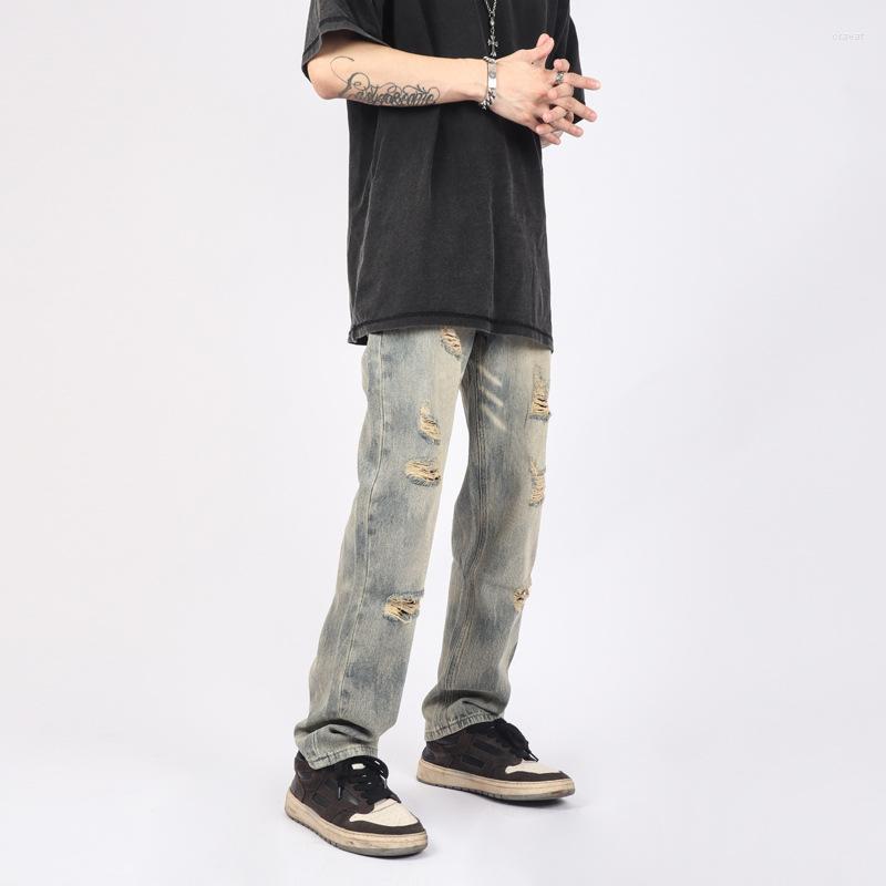 Men' Jeans High Street Retro Light Blue Mens And Womens Slim Legged Trousers Washed Vintage Spring Autumn Denim Pants, Retro-blue
Men' Jeans High Street Retro Light Blue Mens And Womens Slim Legged Trousers Washed Vintage Spring Autumn Denim Pants, Retro-blue
