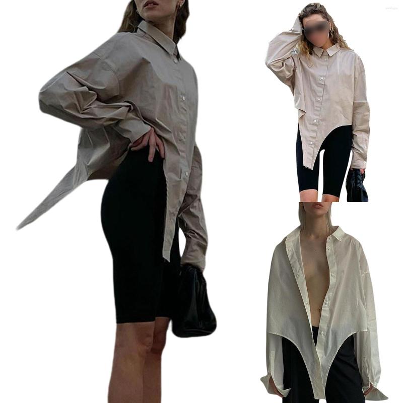 Women' T Shirts Hirigin 2022 Female Loose Irregular Shirt Tie Solid Color Turn-Down Collar Long Sleeve Tops Blouse For Adults Women, Khaki
Women' T Shirts Hirigin 2022 Female Loose Irregular Shirt Tie Solid Color Turn-Down Collar Long Sleeve Tops Blouse For Adults Women, Khaki