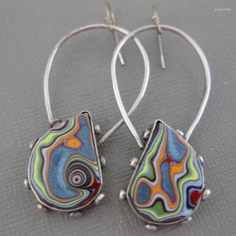 Dangle Earrings Vintage Irregular Colorful Resin Stone Boho Jewelry Spiral Marbling Pattern Big Drop For Women
Dangle Earrings Vintage Irregular Colorful Resin Stone Boho Jewelry Spiral Marbling Pattern Big Drop For Women