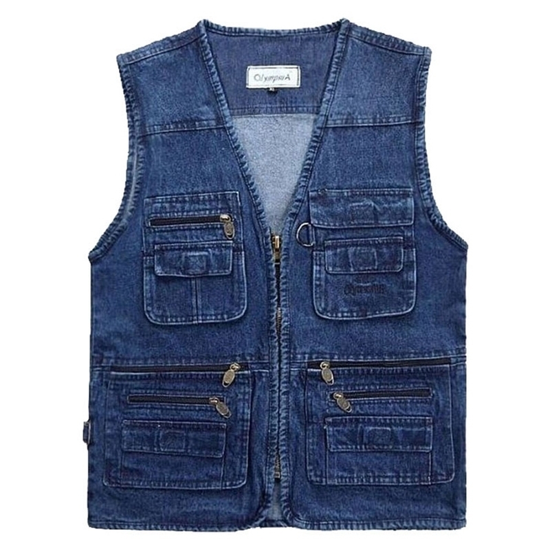 Men's Vests Big Size V-Neck Classic Multi Denim Work Vest Mens Solid Casual Waistcoat with Many Pockets Fishing Vest Sleeveless Jacket 221010, Navy blue vests
Men's Vests Big Size V-Neck Classic Multi Denim Work Vest Mens Solid Casual Waistcoat with Many Pockets Fishing Vest Sleeveless Jacket 221010, Navy blue vests