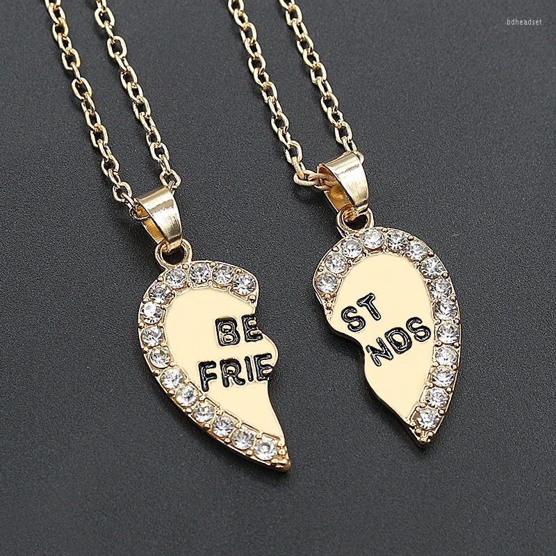 Chains Half Love Heart Bling Rhinestone Friends Pendant Necklace Friendship Gift For Birthday Anniversary Female Bff Choker Chain
Chains Half Love Heart Bling Rhinestone Friends Pendant Necklace Friendship Gift For Birthday Anniversary Female Bff Choker Chain