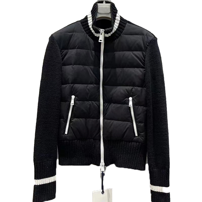 Maya Designer Women's Down and Parkas Men's Knitted Splice Stripe Contrast Stand Neck Cardigan Coat Couple Embroidered Badge Casual Lightweight Warm Top, Supplement (not shipped separately)
Maya Designer Women's Down and Parkas Men's Knitted Splice Stripe Contrast Stand Neck Cardigan Coat Couple Embroidered Badge Casual Lightweight Warm Top, Supplement (not shipped separately)
