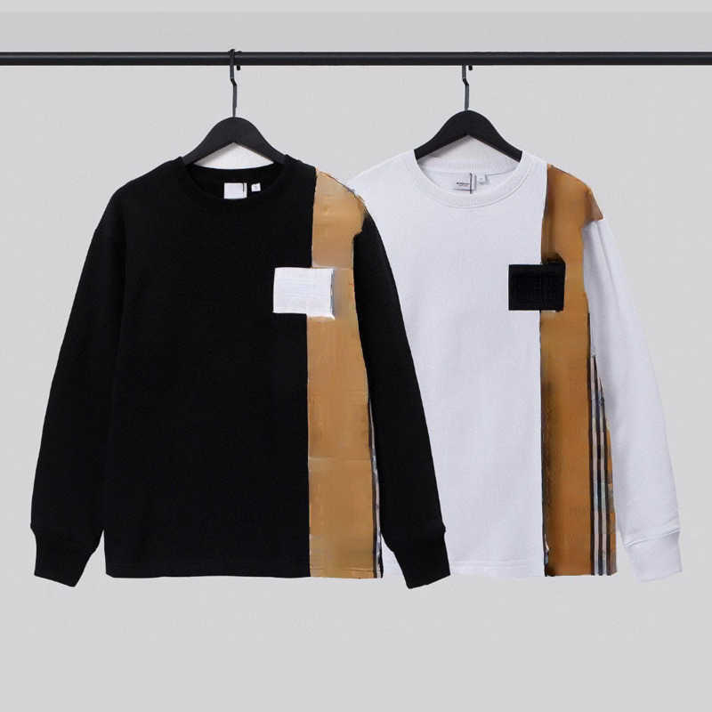 22ss designer hoodie mens sweatshirt burb pullover sweater men women casual loose long sleeve T-shirt plaid stitching sweaters, White
22ss designer hoodie mens sweatshirt burb pullover sweater men women casual loose long sleeve T-shirt plaid stitching sweaters, White
