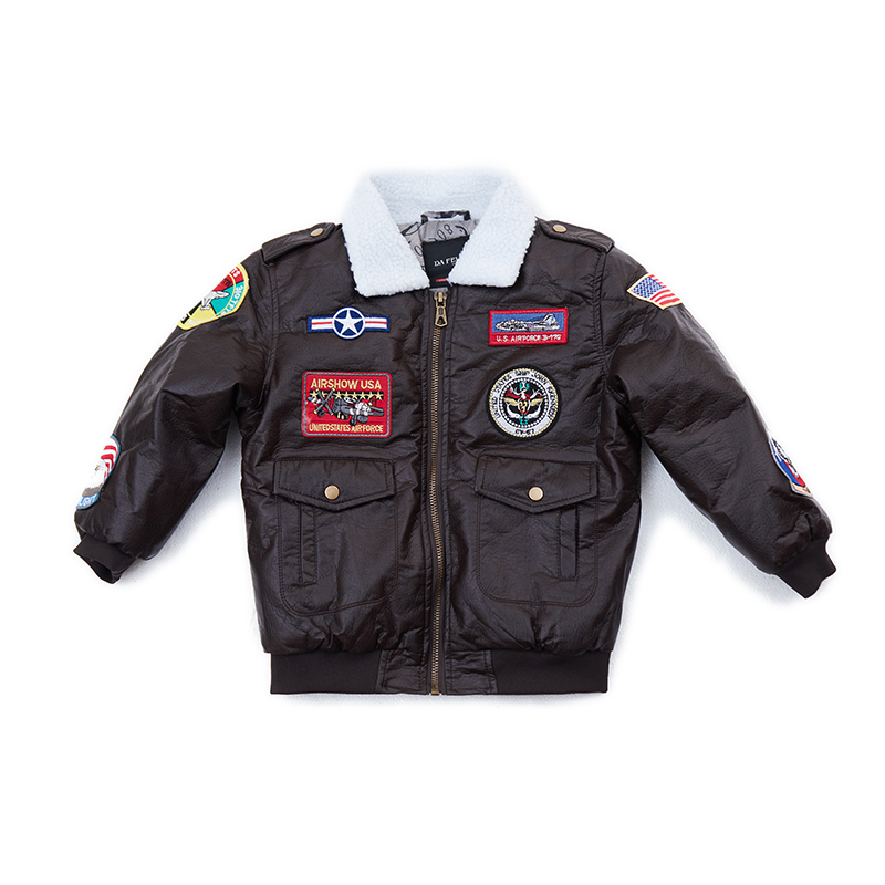 Jackets Leather Jacket for Girls PU A2 Bomber Warm Clothes Child Boy Coats Winter Vintage Baseball Outerwear Baby and Boys 221010, Brown
Jackets Leather Jacket for Girls PU A2 Bomber Warm Clothes Child Boy Coats Winter Vintage Baseball Outerwear Baby and Boys 221010, Brown