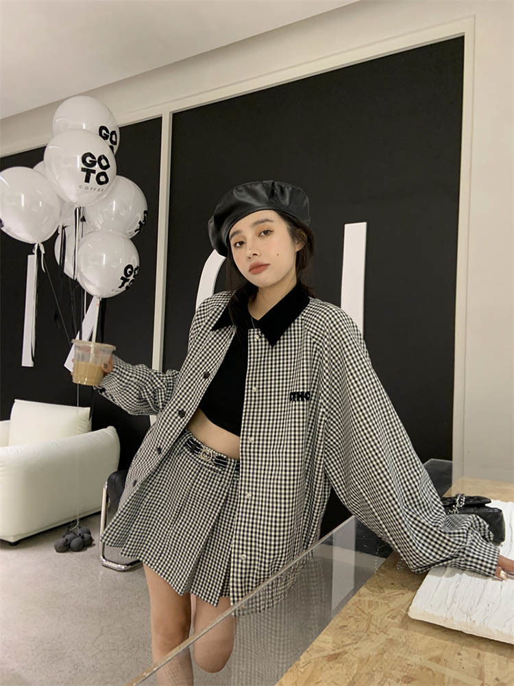Two Piece Dress Set Outifits Sweet Retro Plaid Coat Pleated Skirt Solid Womans Clothes Fashion Autumn Winter Set 221010
Two Piece Dress Set Outifits Sweet Retro Plaid Coat Pleated Skirt Solid Womans Clothes Fashion Autumn Winter Set 221010