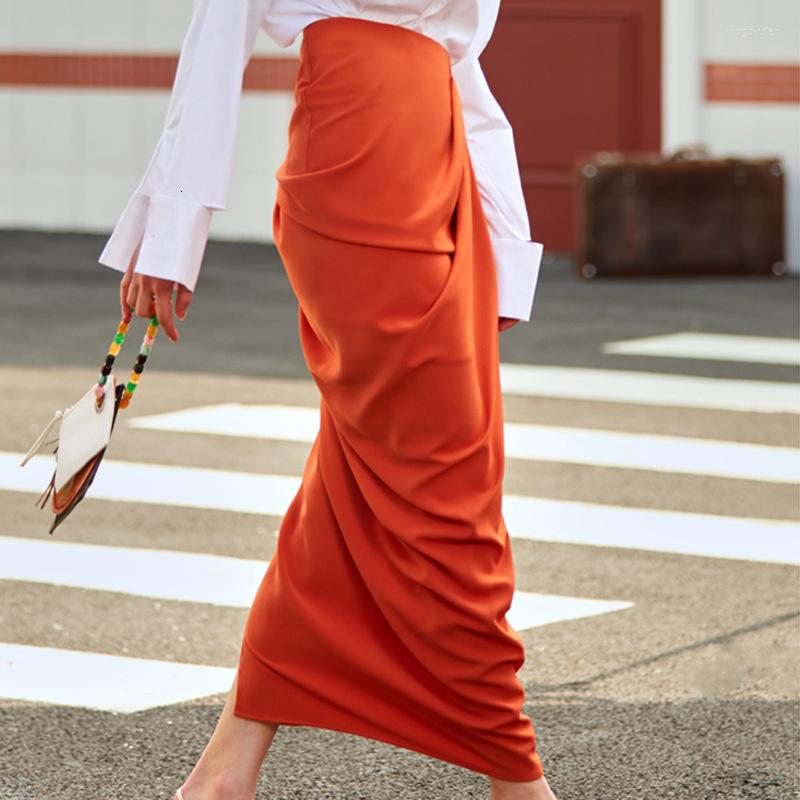 Skirts Design High Waist Long Pleated Skirt Midi Length Bodycon Orange Red Casual Office Wear
Skirts Design High Waist Long Pleated Skirt Midi Length Bodycon Orange Red Casual Office Wear