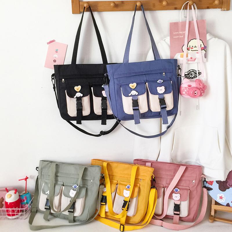 Evening Bags Women Handbag Canvas Bag Japanese Harajuku Female Student Schoolbag Korean Version Large Capacity Totes Shoulder Book, Black
Evening Bags Women Handbag Canvas Bag Japanese Harajuku Female Student Schoolbag Korean Version Large Capacity Totes Shoulder Book, Black