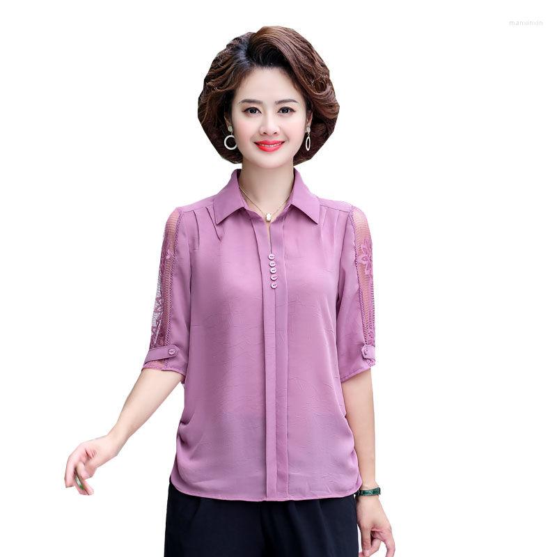 Women's Blouses Plus Size Women Spring Summer Style Chiffon Shirts Lady Casual Short Sleeve Turn-down Collar Blusas Tops ZZ0695, Blue
Women's Blouses Plus Size Women Spring Summer Style Chiffon Shirts Lady Casual Short Sleeve Turn-down Collar Blusas Tops ZZ0695, Blue