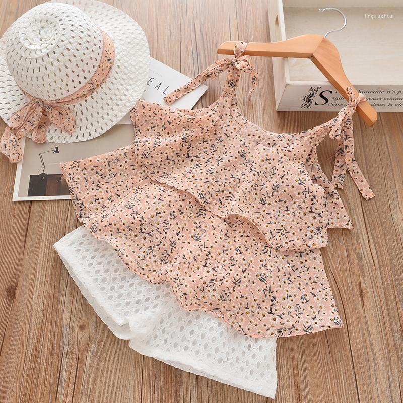 Clothing Sets Melario Girls Summer Kids Clothes Floral Chiffon Halter Embroidered Shorts With Hat 3pcs Suit Children, Az1541 pink
Clothing Sets Melario Girls Summer Kids Clothes Floral Chiffon Halter Embroidered Shorts With Hat 3pcs Suit Children, Az1541 pink