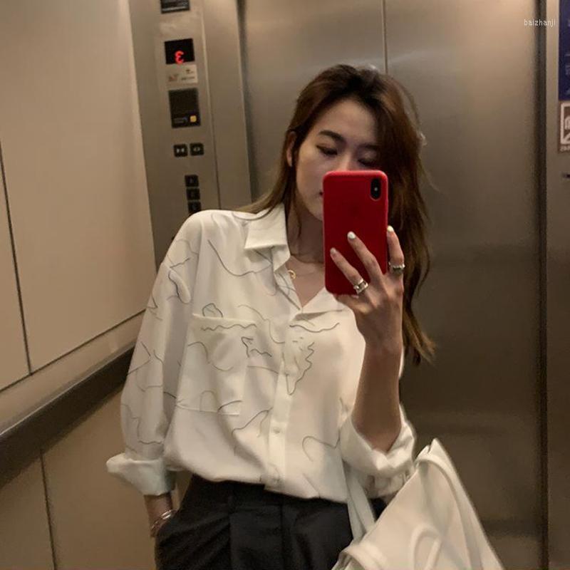 Women' Blouses White Shirt Female Student Korean Loose Long-sleeved Simple Commuter All-match Hong Kong Style Womens
Women' Blouses White Shirt Female Student Korean Loose Long-sleeved Simple Commuter All-match Hong Kong Style Womens