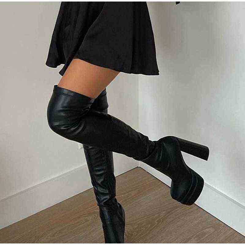 Designer Boots Fashion Platform Women Over the Knee Sexy Feamle Square Toe Pu Thick Bottom Shoes Ladies Block High Heels Zipper Long Boot 220815, Short boots2
Designer Boots Fashion Platform Women Over the Knee Sexy Feamle Square Toe Pu Thick Bottom Shoes Ladies Block High Heels Zipper Long Boot 220815, Short boots2