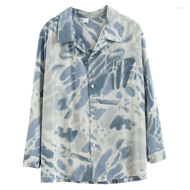 Men's Casual Shirts The 2022 Men's Tie-Dye Blue Printed Shirt Long - Sleeved Autumn Retro Lazy Style Top Loose Lapel Comfortable, Picture shown
Men's Casual Shirts The 2022 Men's Tie-Dye Blue Printed Shirt Long - Sleeved Autumn Retro Lazy Style Top Loose Lapel Comfortable, Picture shown