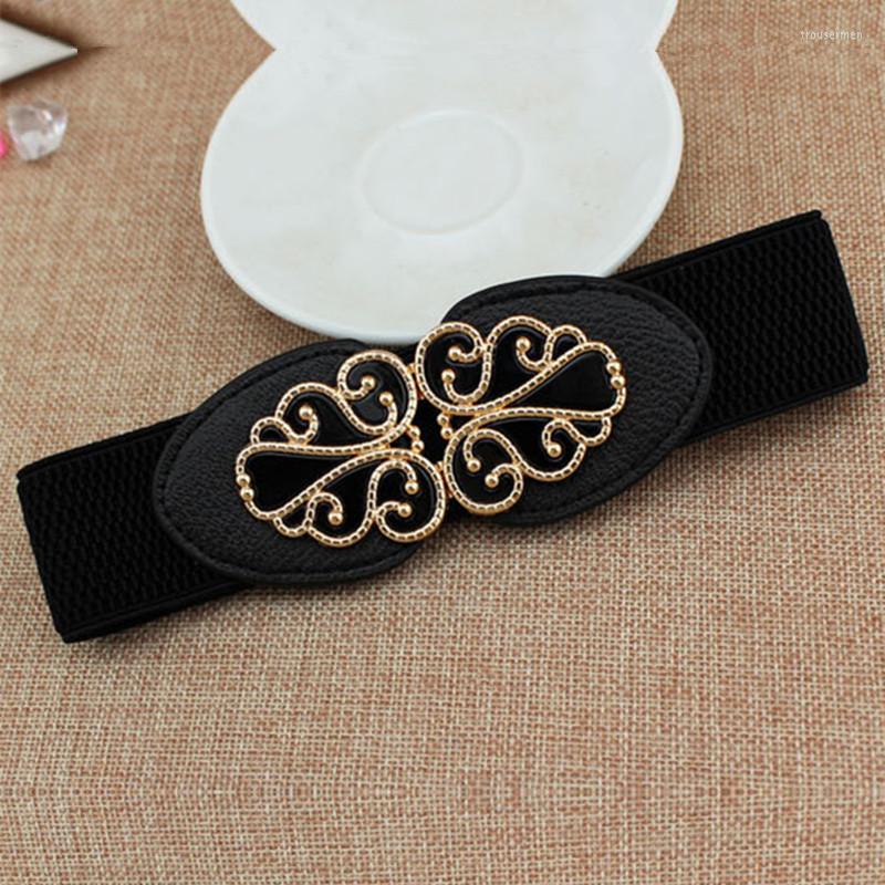 Belts 4cm Wide Elastic Waistband For Women Vintage Gold Metal Flower Buckle Stretchy Slim Belt Female Simple Casual Coat Dress Girdle, Red
Belts 4cm Wide Elastic Waistband For Women Vintage Gold Metal Flower Buckle Stretchy Slim Belt Female Simple Casual Coat Dress Girdle, Red