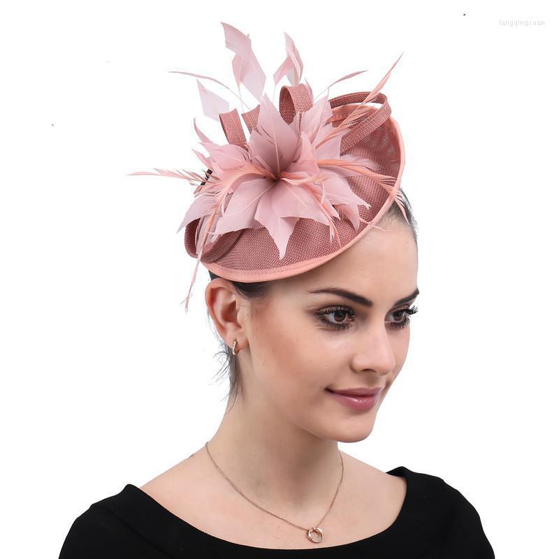 Headpieces 2022 Style Bridal Wedding Small Feather Hat Pink Flax Flower Bow-knot Headband Hair Accessories Elegent Hairpin
Headpieces 2022 Style Bridal Wedding Small Feather Hat Pink Flax Flower Bow-knot Headband Hair Accessories Elegent Hairpin