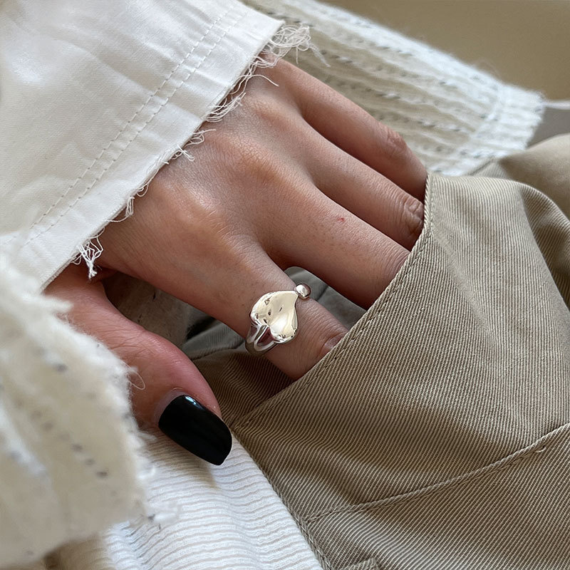 100% 925 Sterling Silver Love Heart Ring For Women Wedding Engagement Simple Open Size Rings Finger Party Fine Jewelry Gifts
100% 925 Sterling Silver Love Heart Ring For Women Wedding Engagement Simple Open Size Rings Finger Party Fine Jewelry Gifts