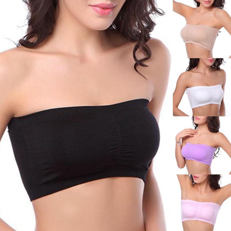 Bustiers & Corsets Breathable Tube Top Bra Women Underwear Solid Color Strapless Seamless Padded Bras Brassiere, Black
Bustiers & Corsets Breathable Tube Top Bra Women Underwear Solid Color Strapless Seamless Padded Bras Brassiere, Black