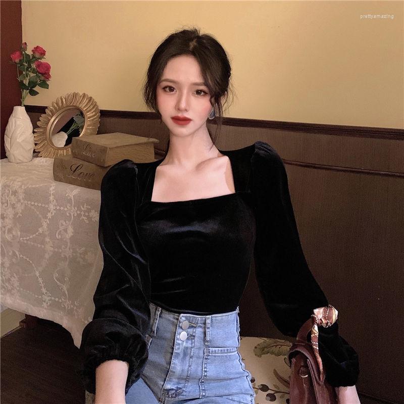 Women' Blouses Blouse Women Shirt 2022 Winter Collar Velvet Long Sleeves Female Bishop Top Blusas Mujer, Black
Women' Blouses Blouse Women Shirt 2022 Winter Collar Velvet Long Sleeves Female Bishop Top Blusas Mujer, Black