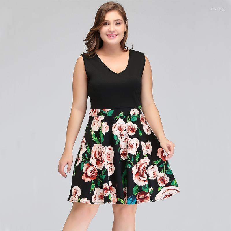 Party Dresses Plus Size Short Cocktail 2022 Summer Floral Printed Women Dress Sleeveless Casual Feminino Vestidos, Color as picture
Party Dresses Plus Size Short Cocktail 2022 Summer Floral Printed Women Dress Sleeveless Casual Feminino Vestidos, Color as picture