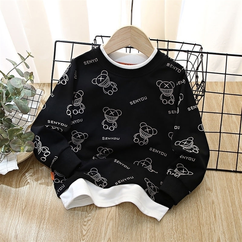 Pullover Baby Cartoon hoodies spring Children Long Sleeve Tops boys Korean Kids Clothes 8 To 14 Years 221010, Black
Pullover Baby Cartoon hoodies spring Children Long Sleeve Tops boys Korean Kids Clothes 8 To 14 Years 221010, Black