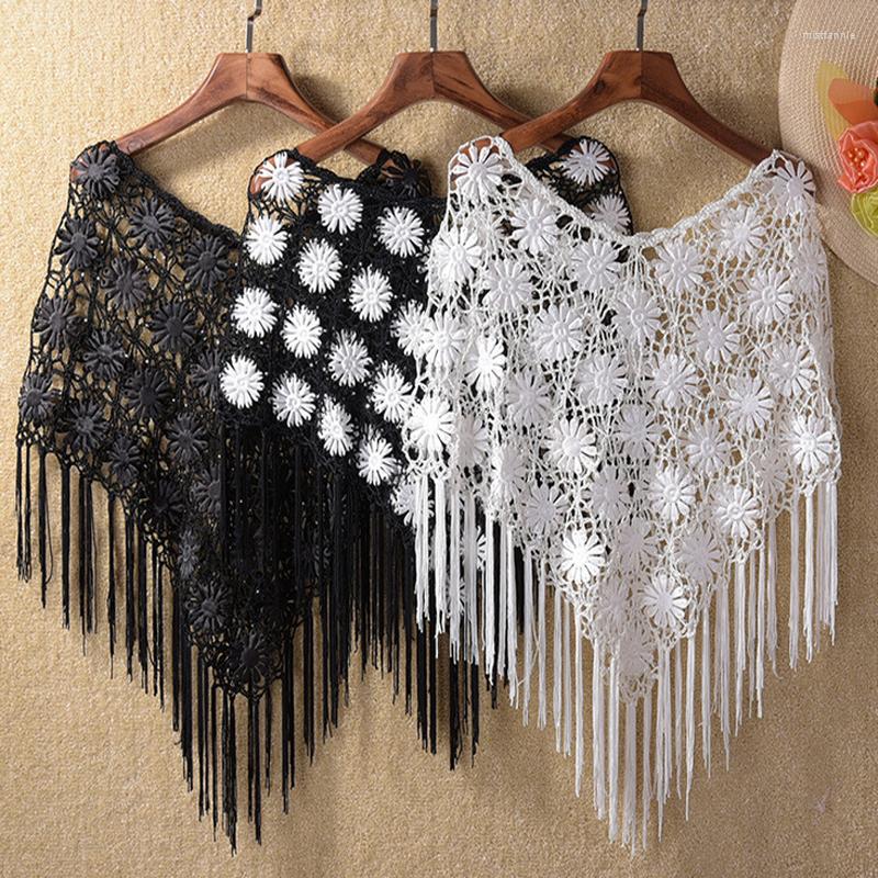 Scarves Cover Ups Lace Hook Flower Hollow Out Shawl Capelet Crochet Tassel Poncho Sun Protection Pashmina Cover-ups
Scarves Cover Ups Lace Hook Flower Hollow Out Shawl Capelet Crochet Tassel Poncho Sun Protection Pashmina Cover-ups