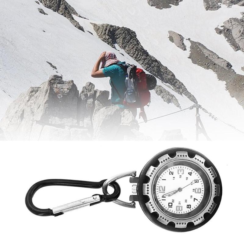 Pocket Watches Outdoor Mini Carabiner Watch Round Dial Arabic Numbers Luminous Quartz Analog Clip On, White black
Pocket Watches Outdoor Mini Carabiner Watch Round Dial Arabic Numbers Luminous Quartz Analog Clip On, White black