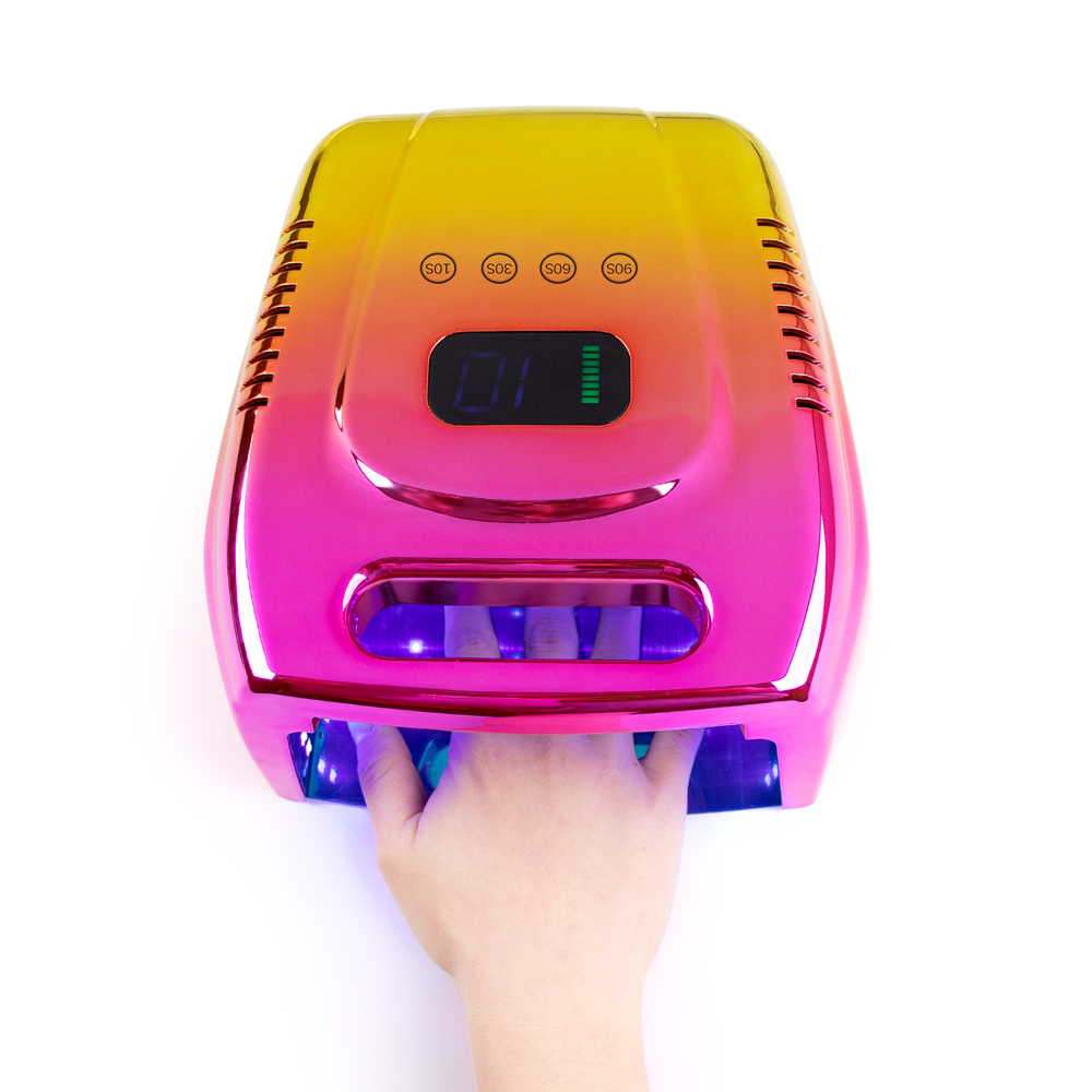 Nail Dryers 96W Metal Rechargeable Nail Lamp with Handle Wireless Gel Polish Dryer UV Light for Nails Cordless Nail UV LED Lamp 221011, Gradient color gold
Nail Dryers 96W Metal Rechargeable Nail Lamp with Handle Wireless Gel Polish Dryer UV Light for Nails Cordless Nail UV LED Lamp 221011, Gradient color gold